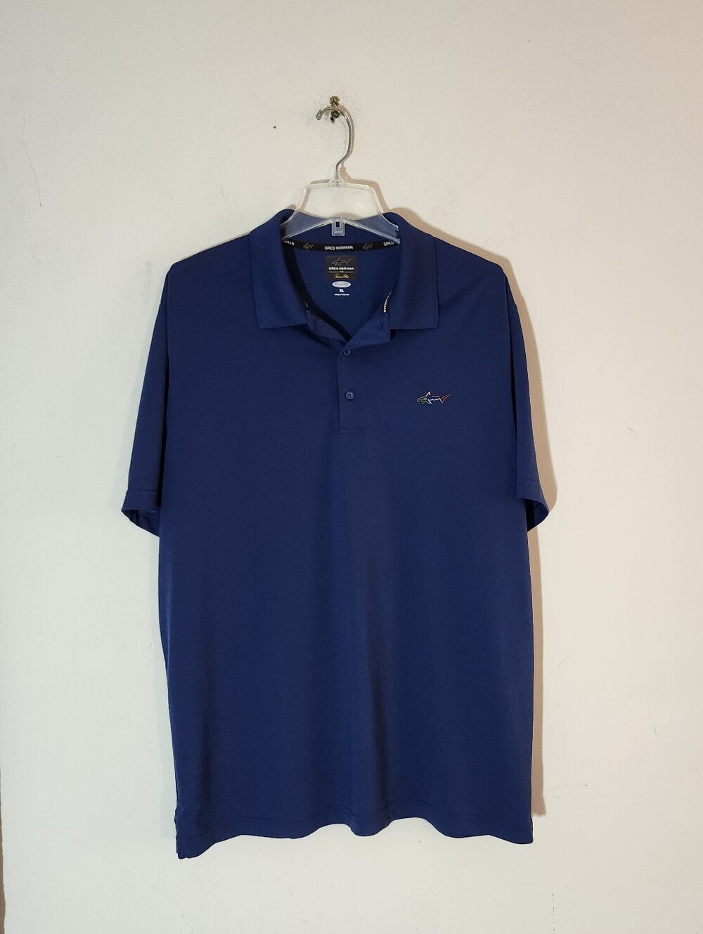 Greg Norman Performance Golf Polo Shirt Color: Midnight Blue, Size: XL